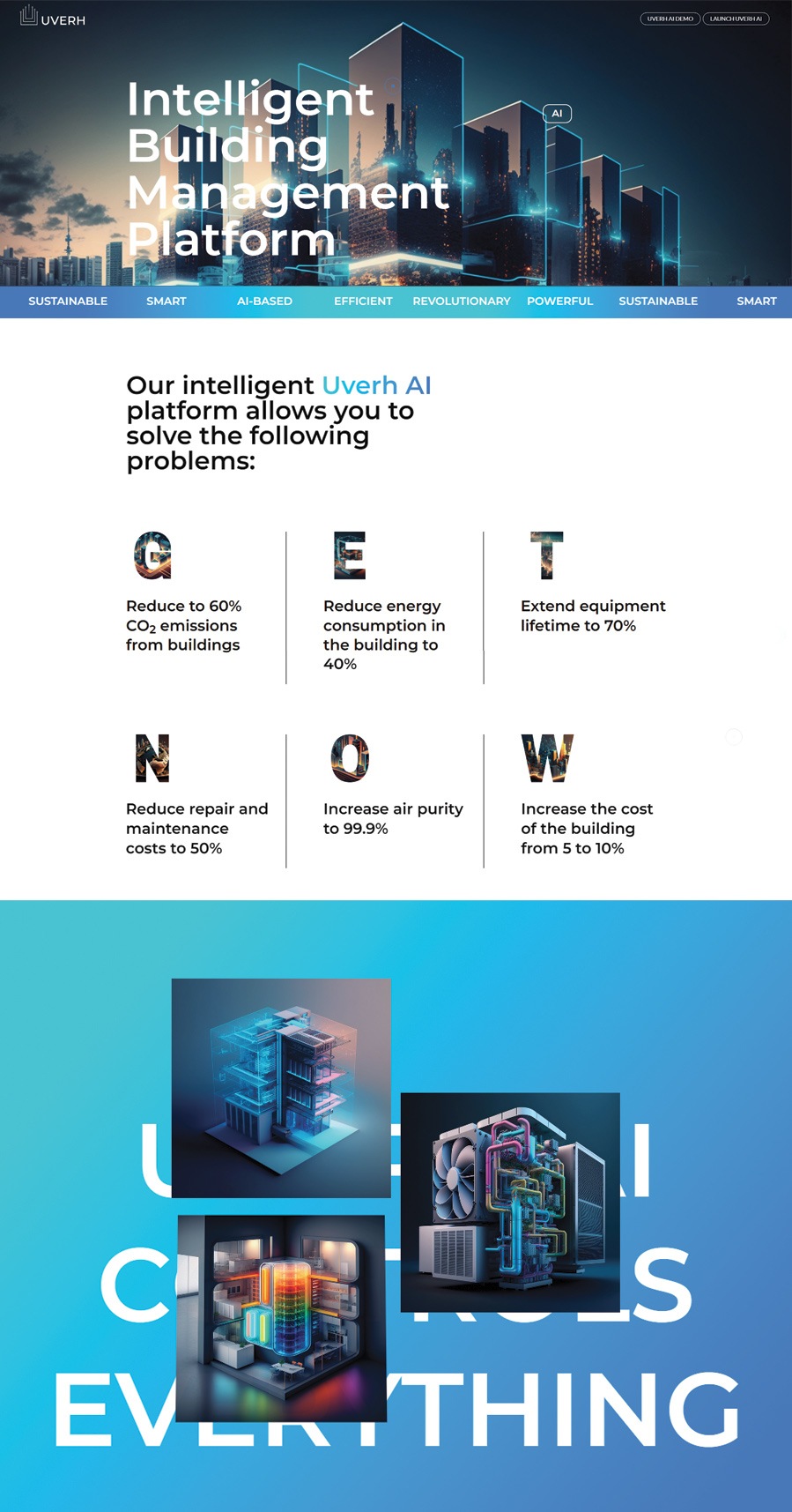 Лендинг для стартапа на основе AI